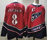 Capitals 8 Alexander Ovechkin Red 2020-21 Reverse Retro Adidas Jersey,baseball caps,new era cap wholesale,wholesale hats